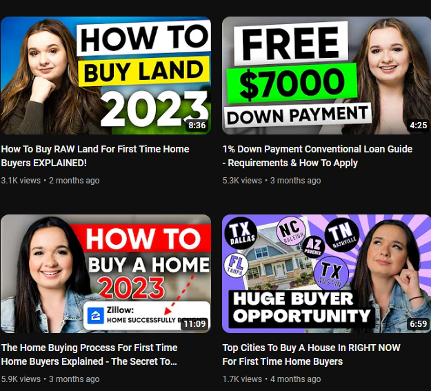 YouTube Real estate agent